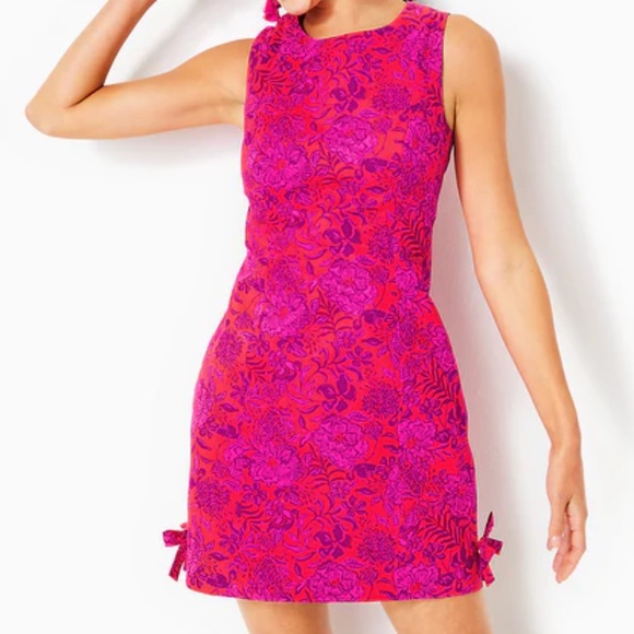 Lilly Pulitzer Mila Stretch Shift Dress 8 - Picture 2 of 10